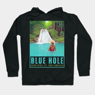 Island Gully falls, Blue Hole, Ocho Rios Jamaica Hoodie